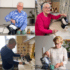 Elderly men and woman using the Uccello Kettle to make tea and coffee